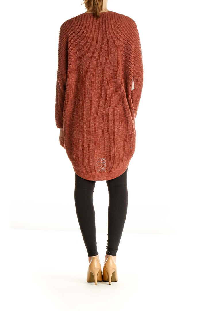 Brown Casual Sweater