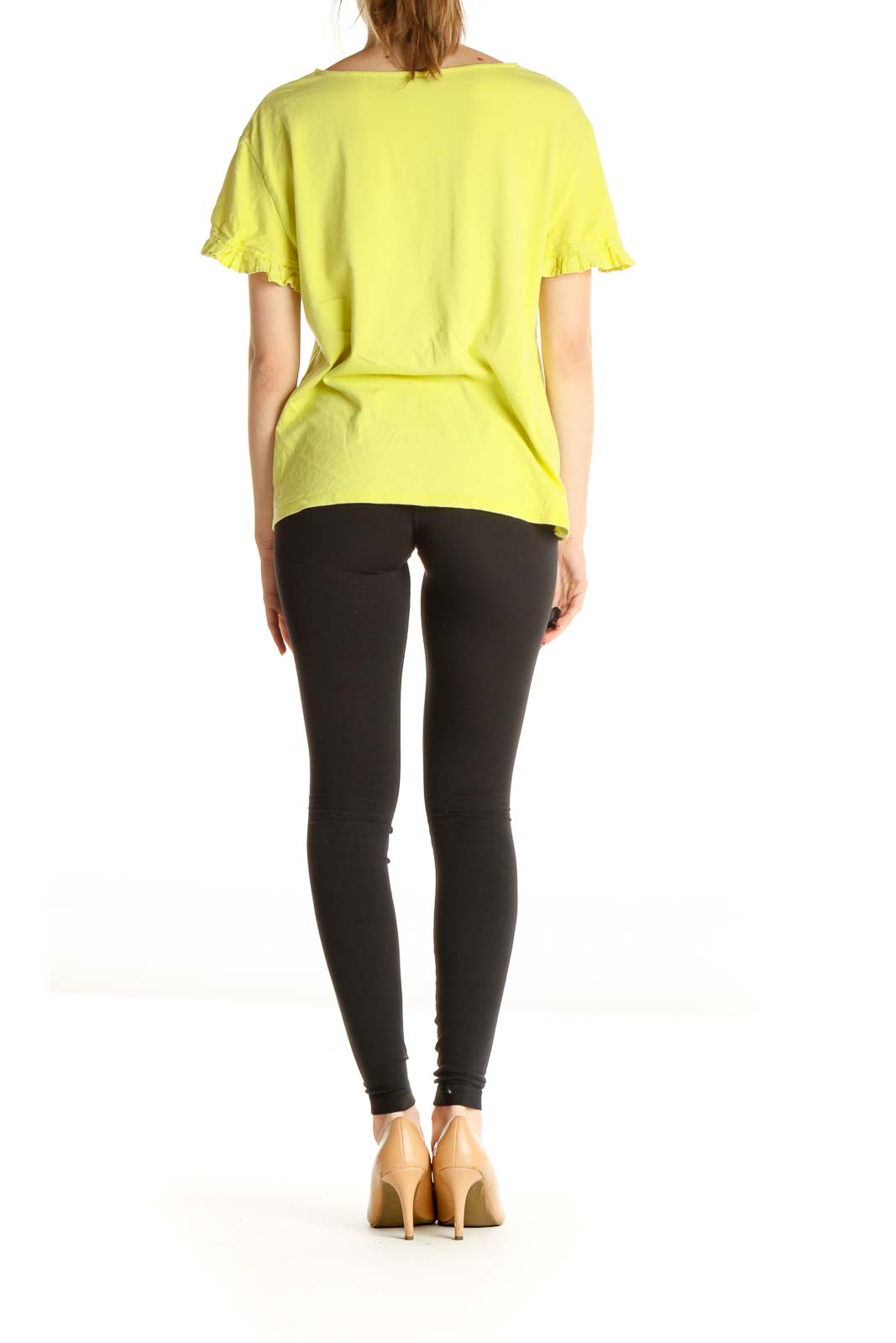 Yellow Solid All Day Wear Blouse