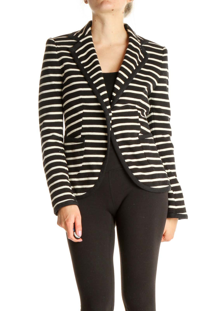 Black Striped Blazer