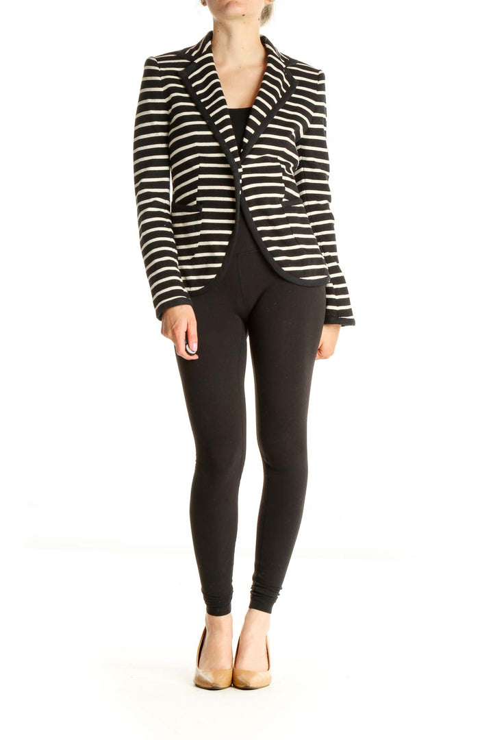 Black Striped Blazer