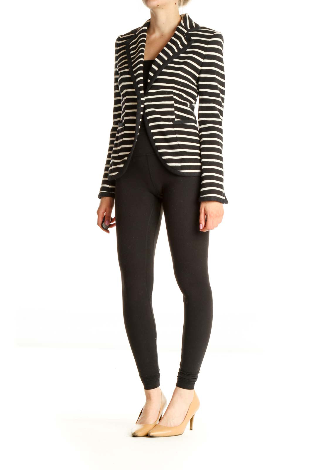 Black Striped Blazer