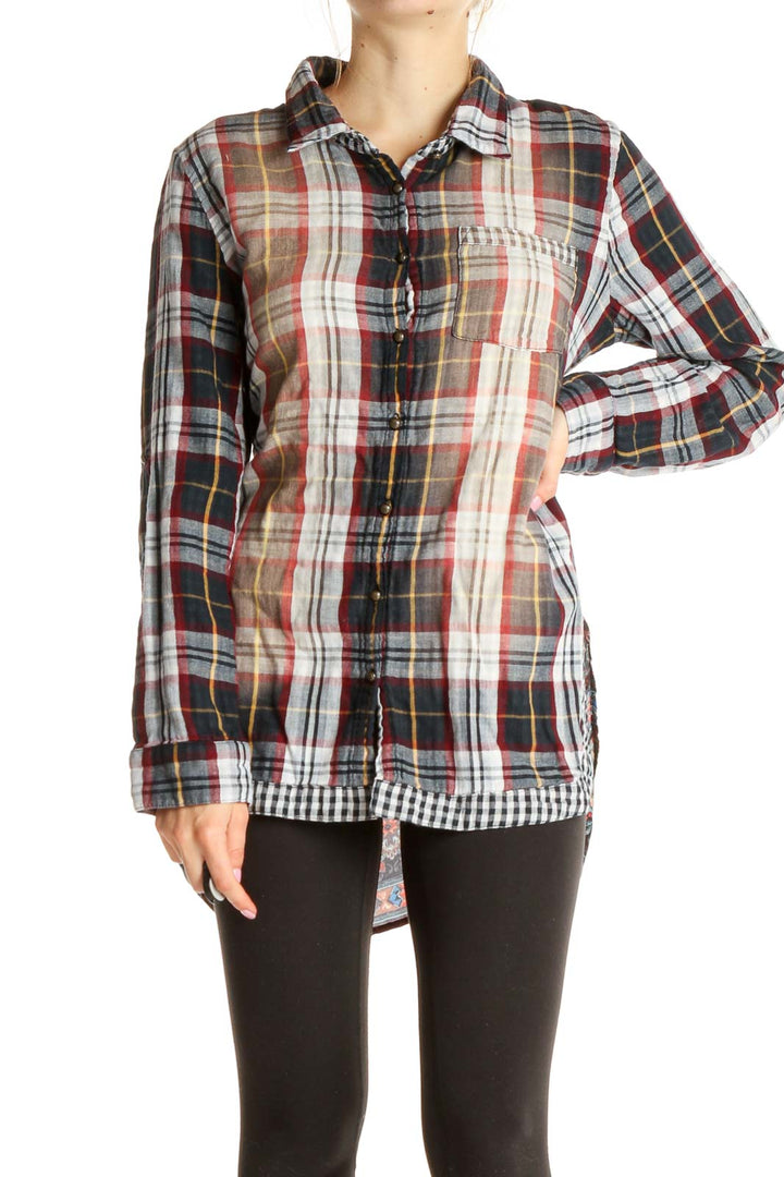 Gray Checkered All Day Wear Shirt