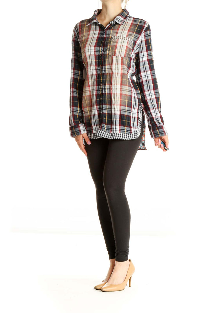 Gray Checkered All Day Wear Shirt