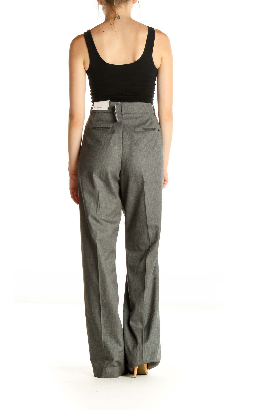 Gray Solid All Day Wear Trousers