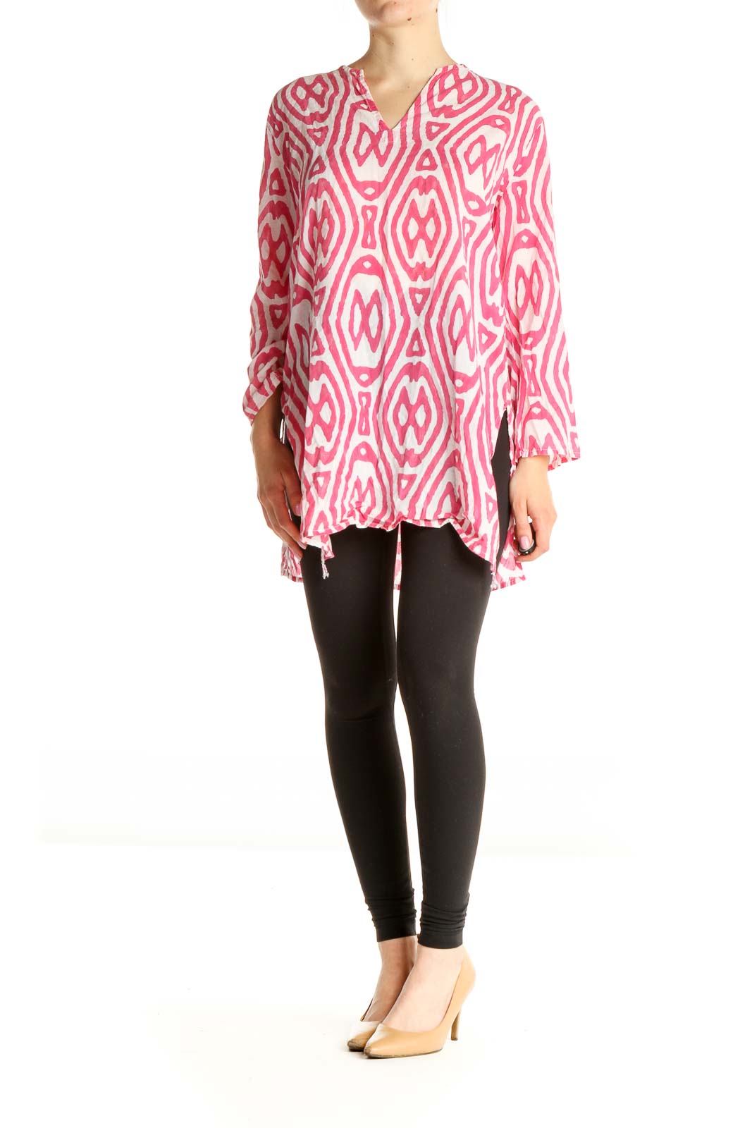 Pink Printed Bohemian Blouse