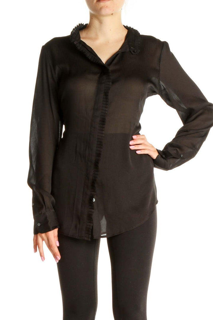 Black Sheer Blouse