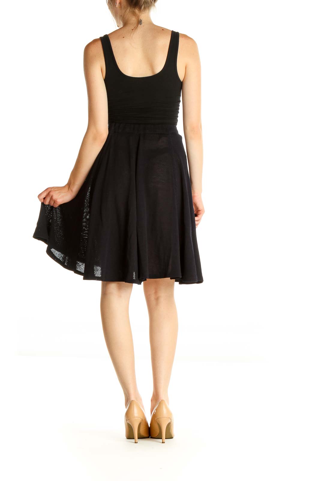 Black All Day Wear A-Line Skirt