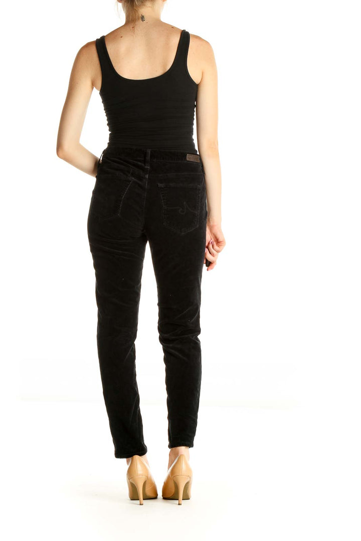 Black Corduroy Skinny Jeans