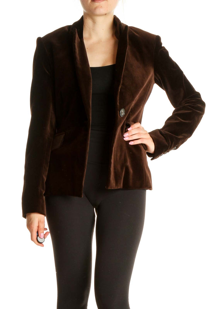 Brown Velour Blazer