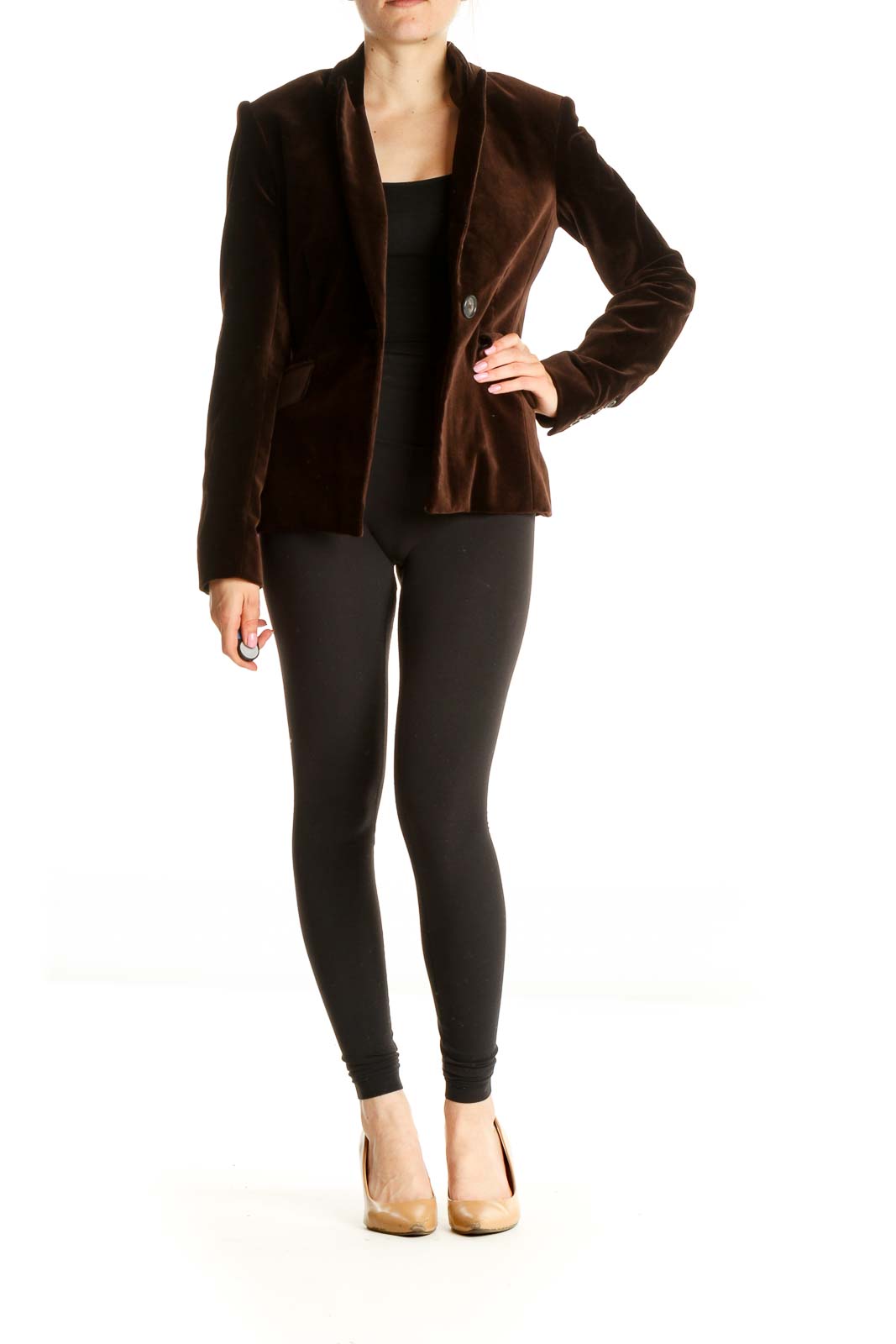 Brown Velour Blazer