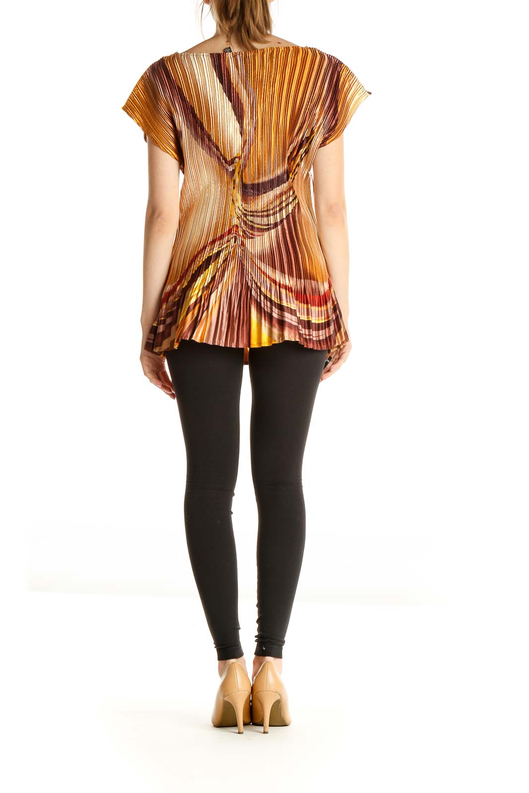 Brown Printed Blouse