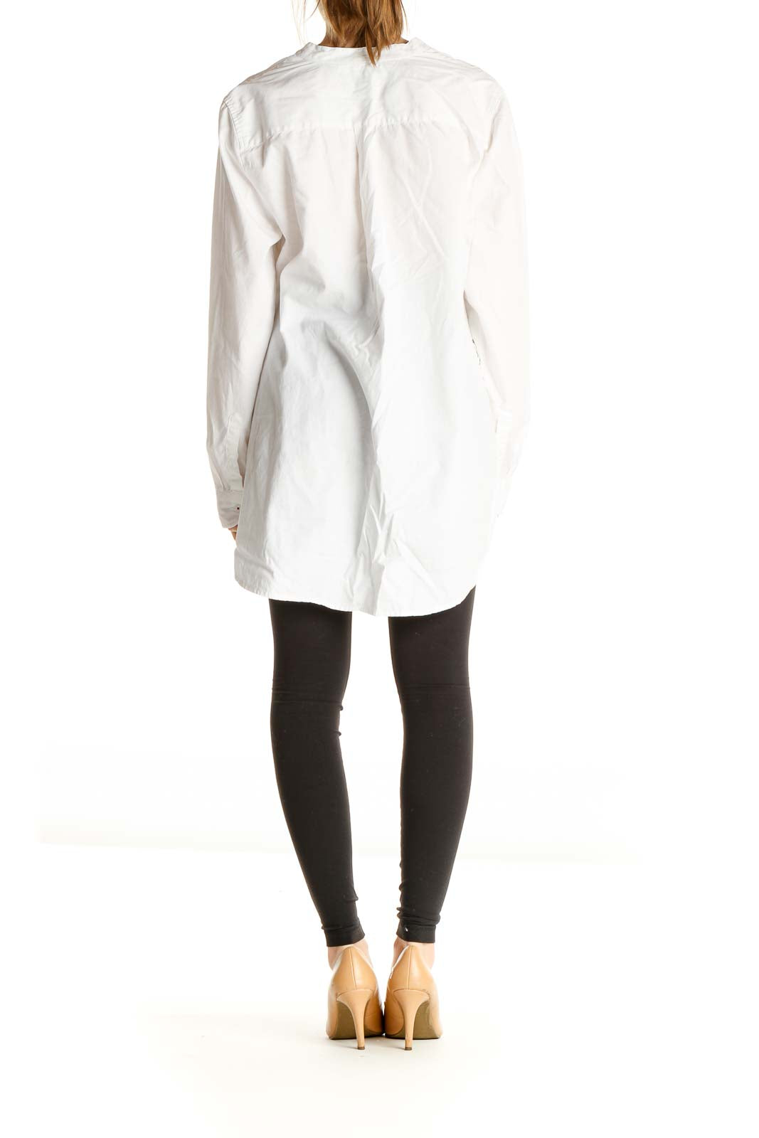 White Solid Formal Shirt