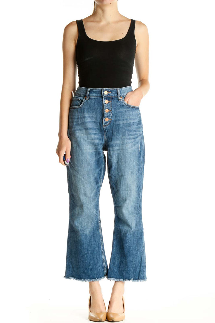 Blue Bootcut Jeans