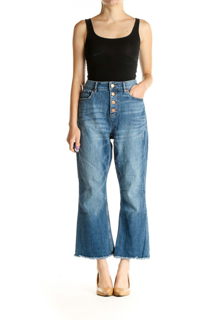 Blue Bootcut Jeans