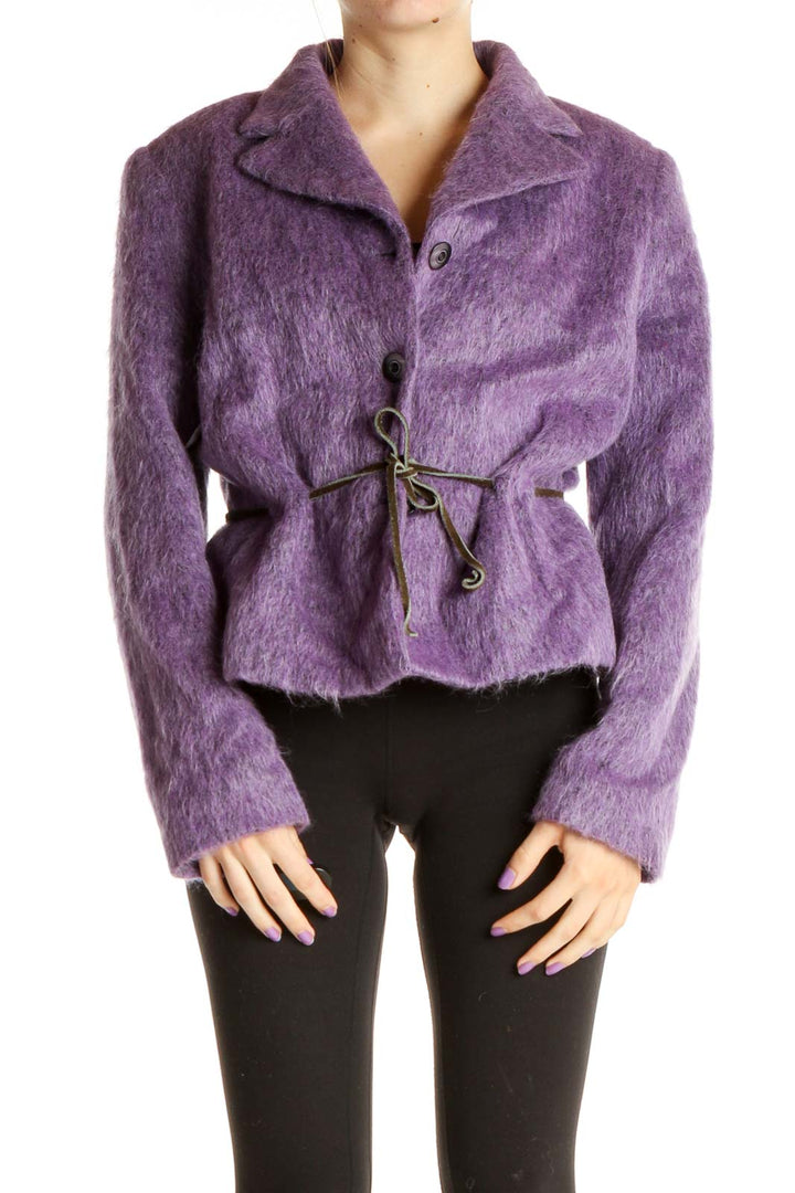 Purple Vintage Fur Jacket