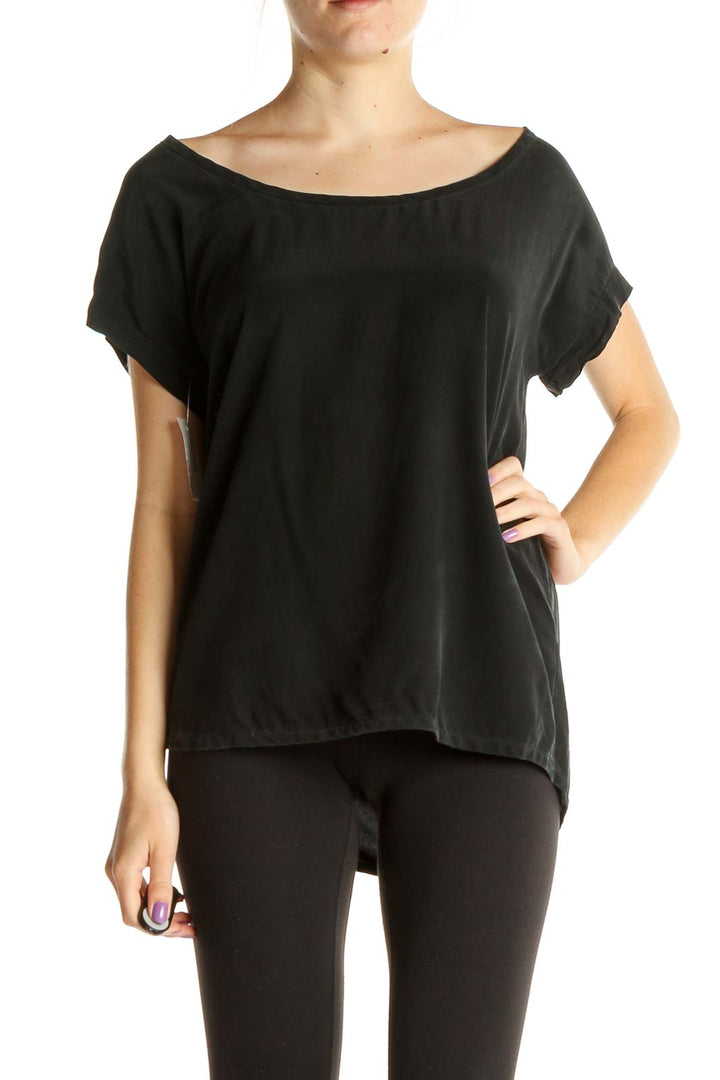 Black Solid T-Shirt