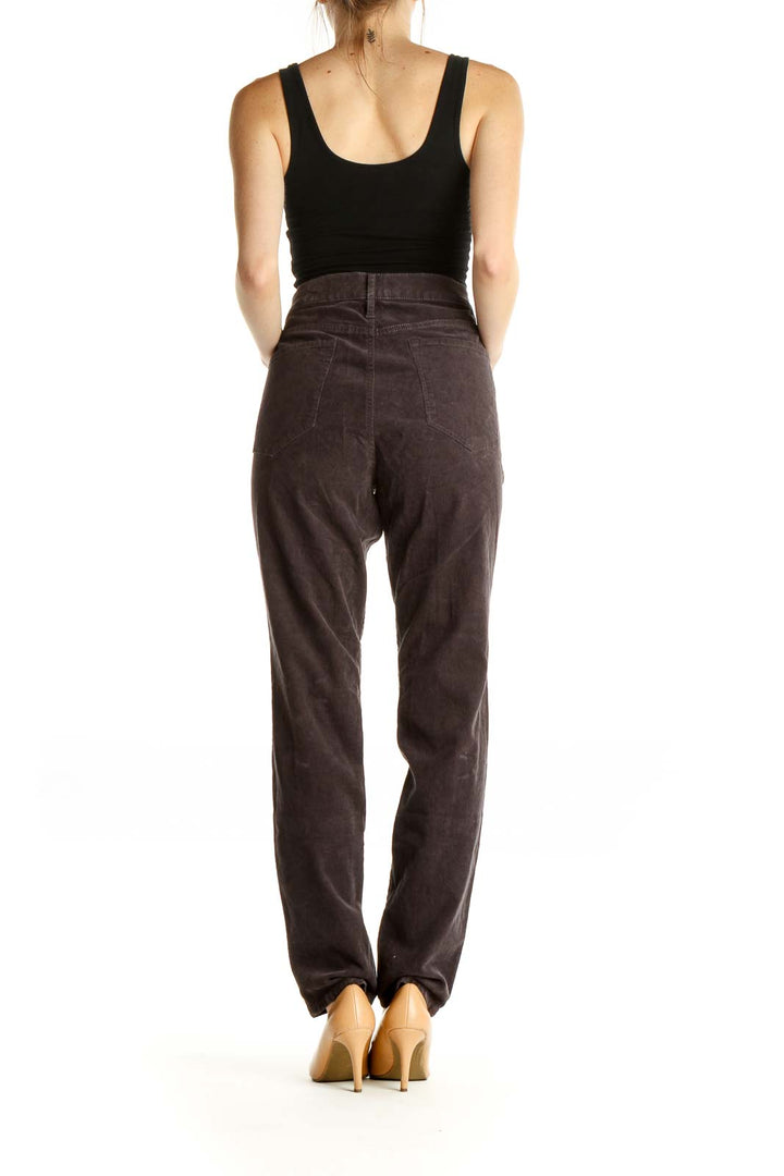 Brown Straight Leg Pants