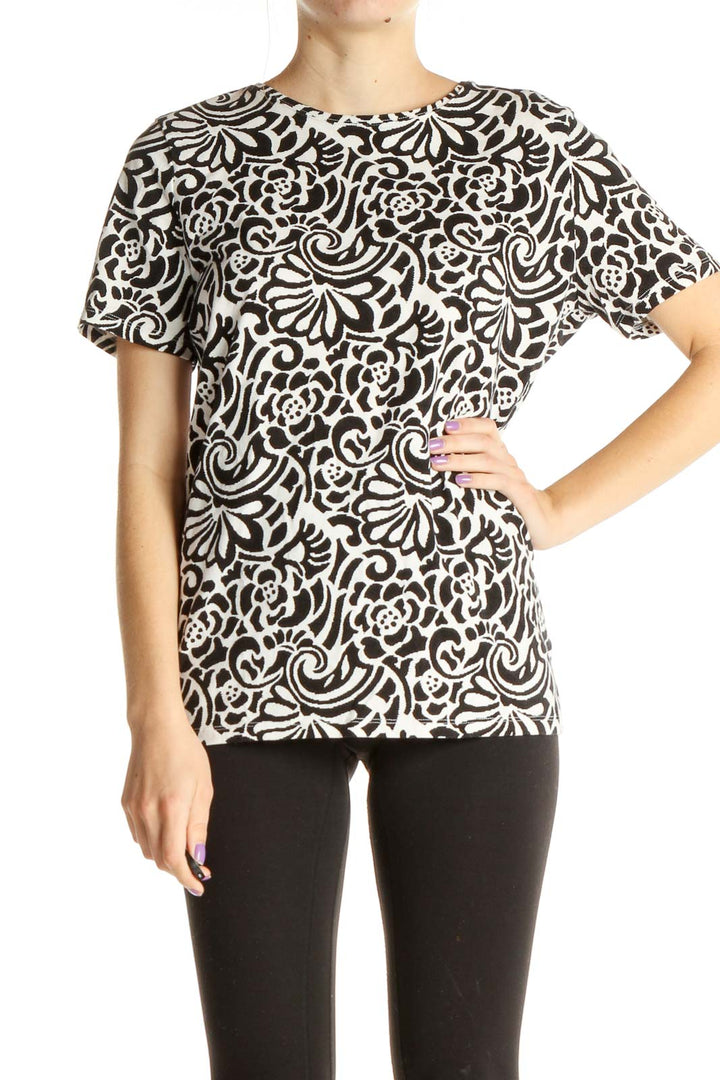 Brown Graphic Print All Day Wear T-Shirt