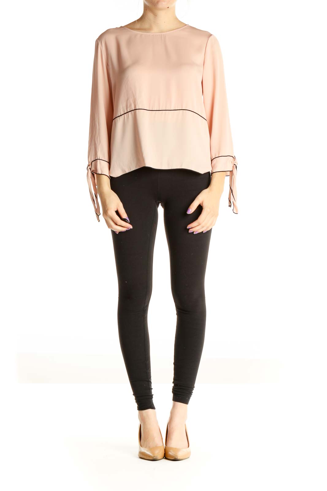 Pink Solid Chic Blouse