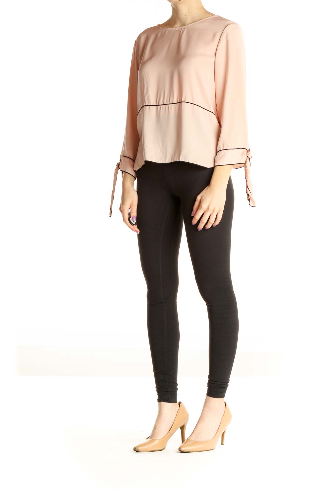 Pink Solid Chic Blouse