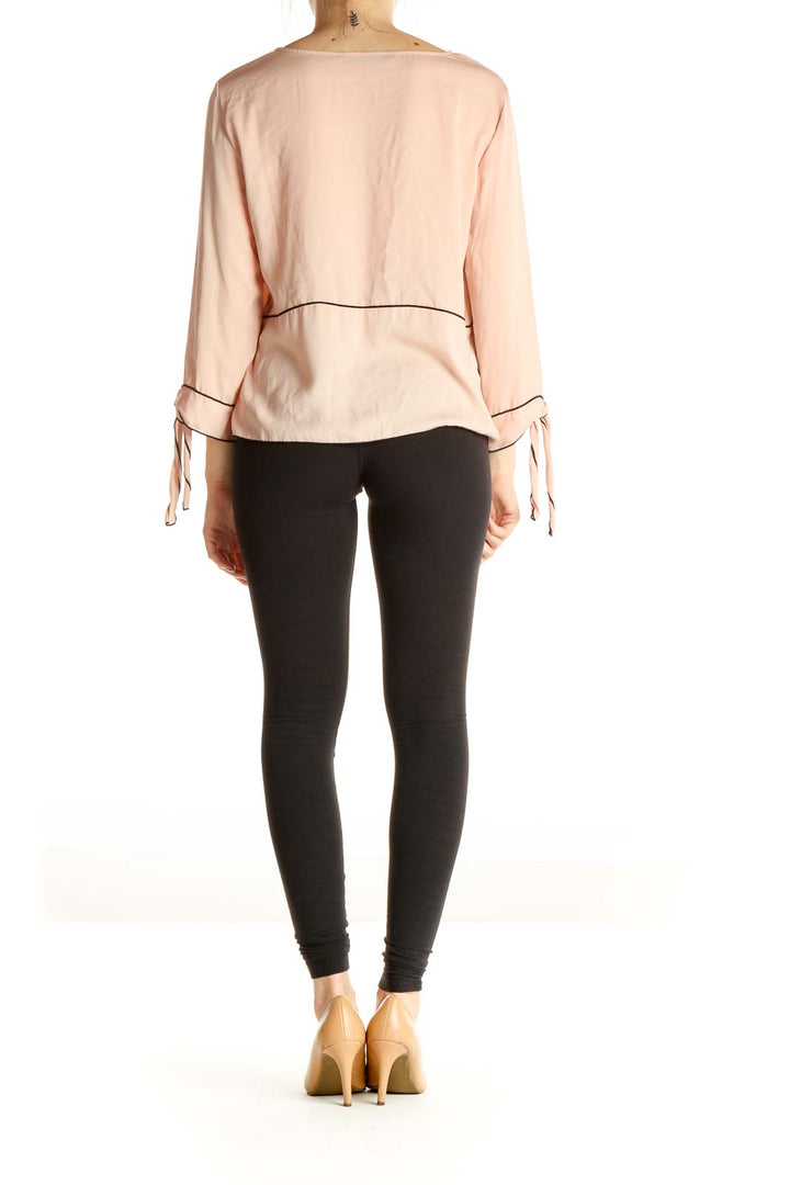 Pink Solid Chic Blouse