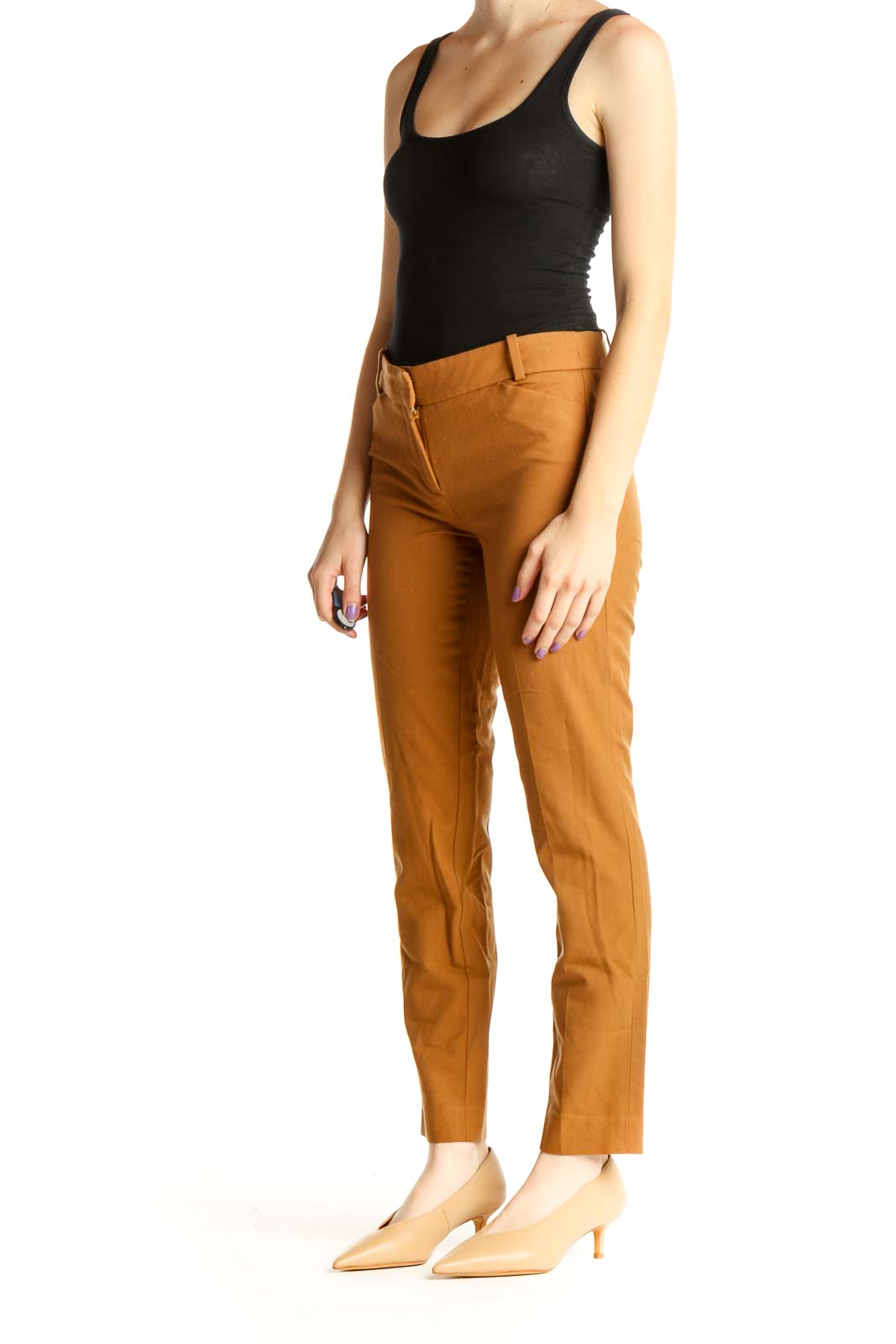 Brown All Day Wear Trousers