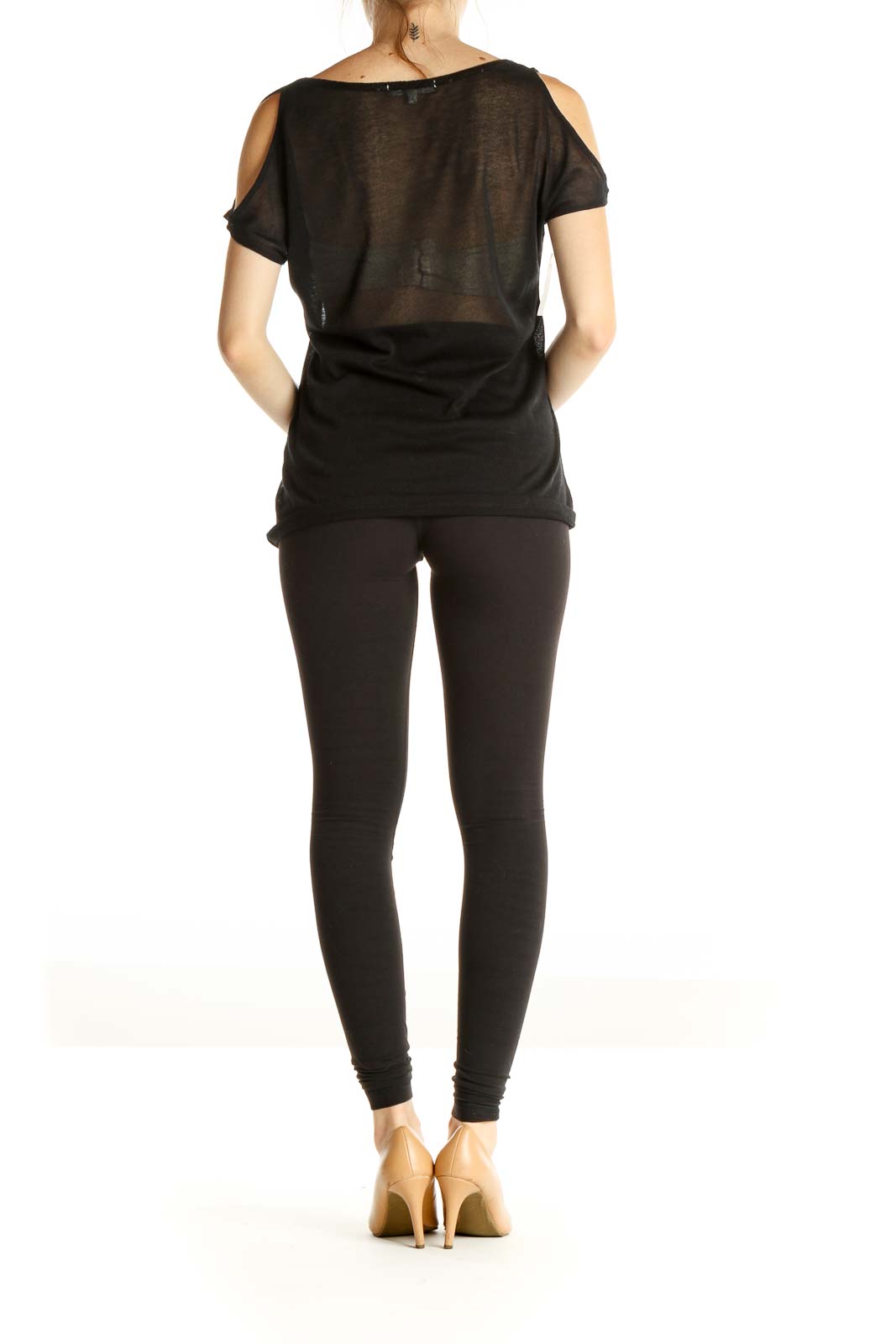 Black Solid Chic Shirt