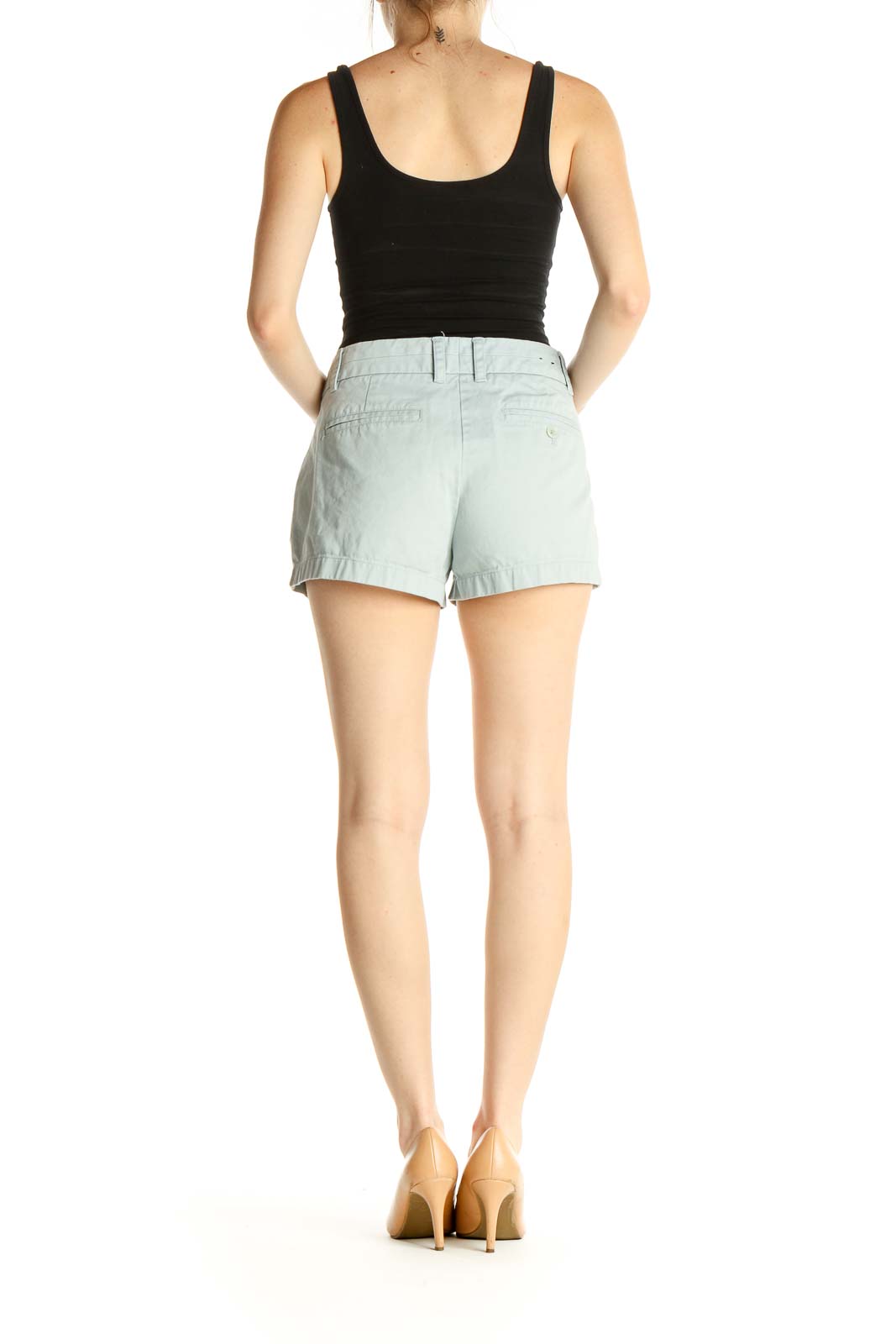 Blue Solid All Day Wear Shorts