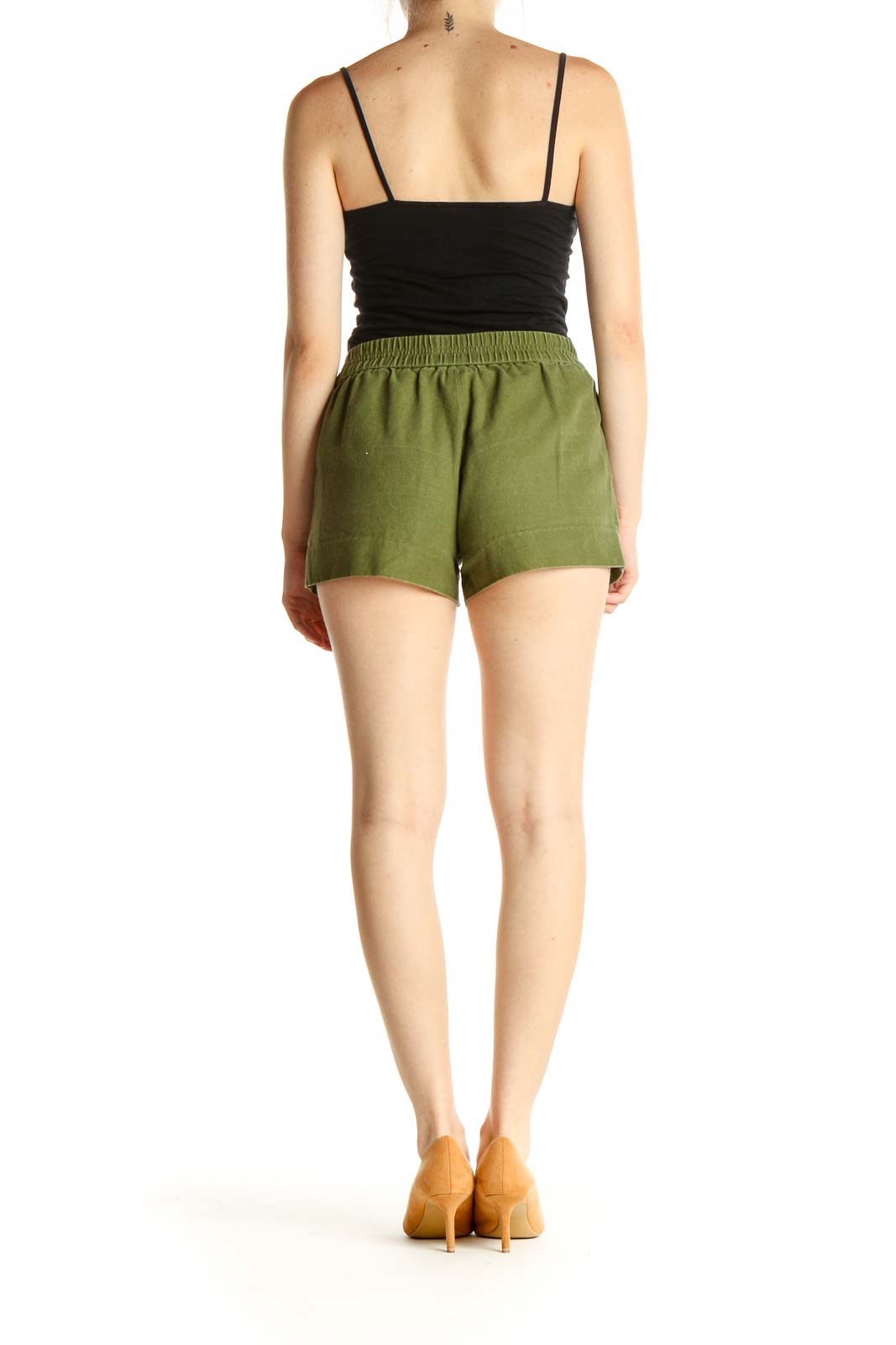 Green All Day Wear Shorts