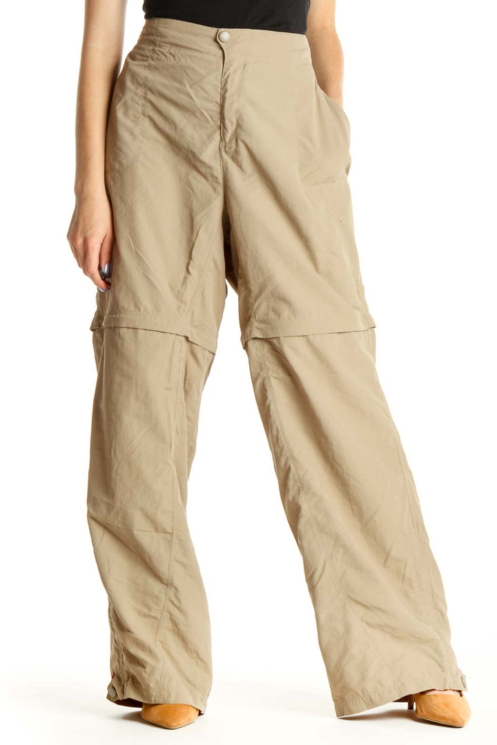 Beige Classic Cargos Pants