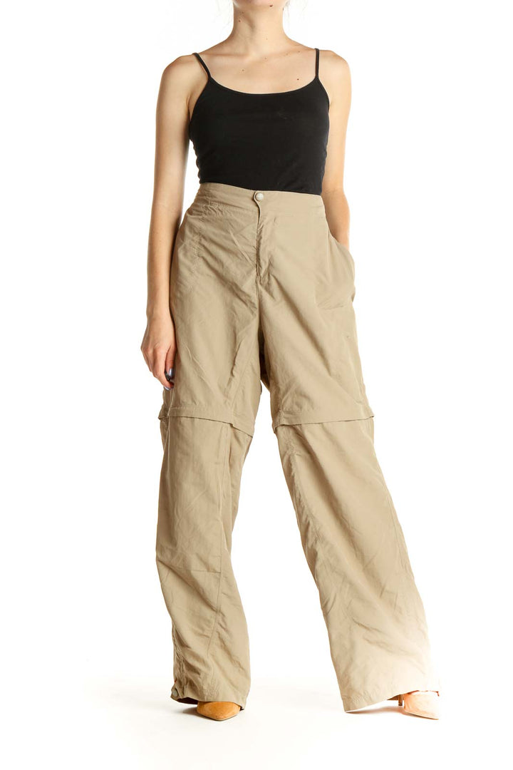 Beige Classic Cargos Pants