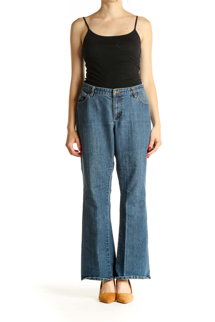 Blue Wide Leg Jeans