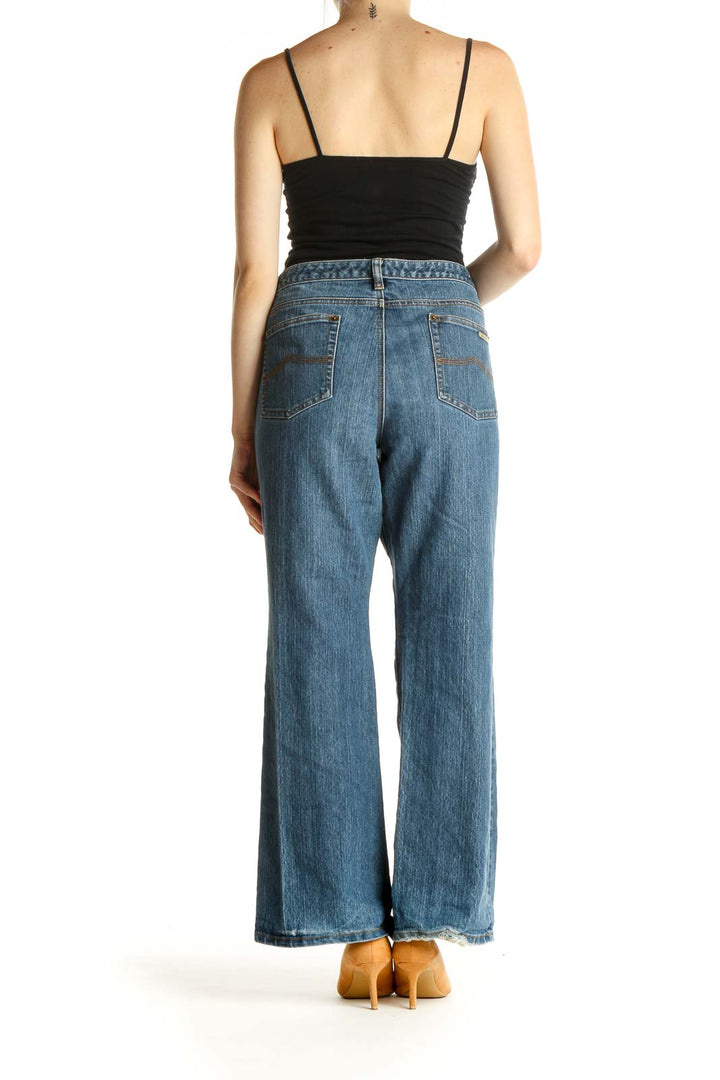 Blue Wide Leg Jeans