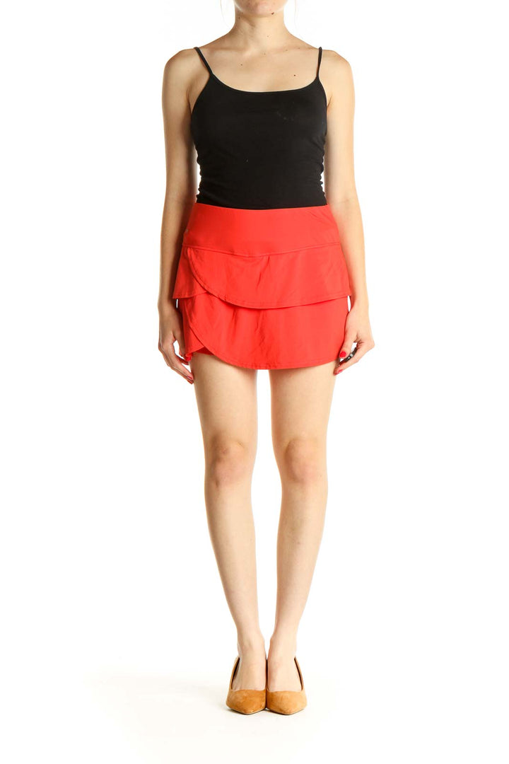 Red Activewear Skirt