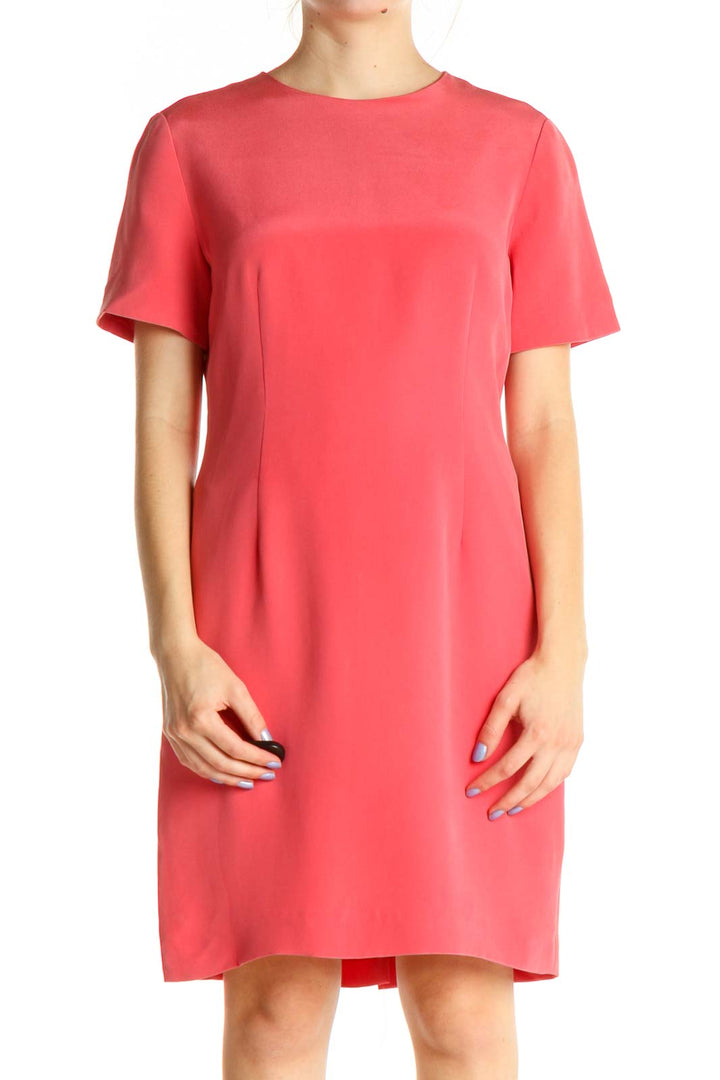 Pink Silk Shift Dress