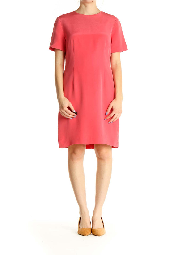 Pink Silk Shift Dress