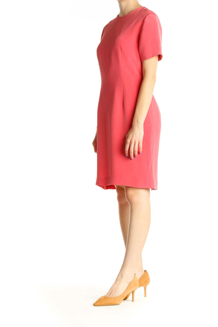 Pink Silk Shift Dress