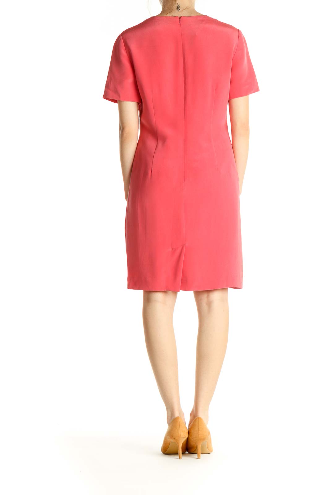 Pink Silk Shift Dress