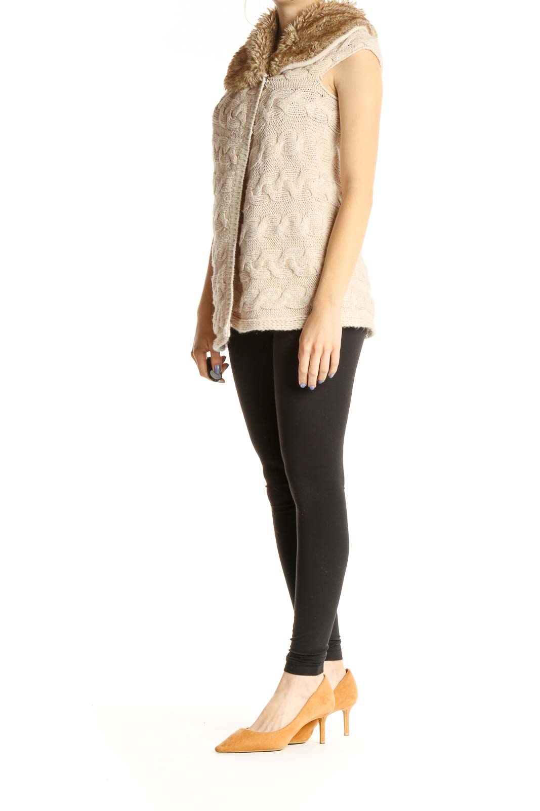 Beige All Day Wear Vest