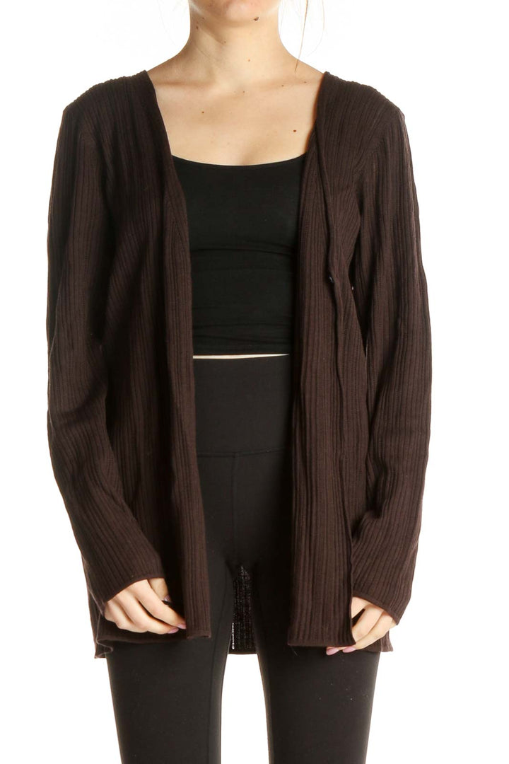 Brown Wool Cardigan