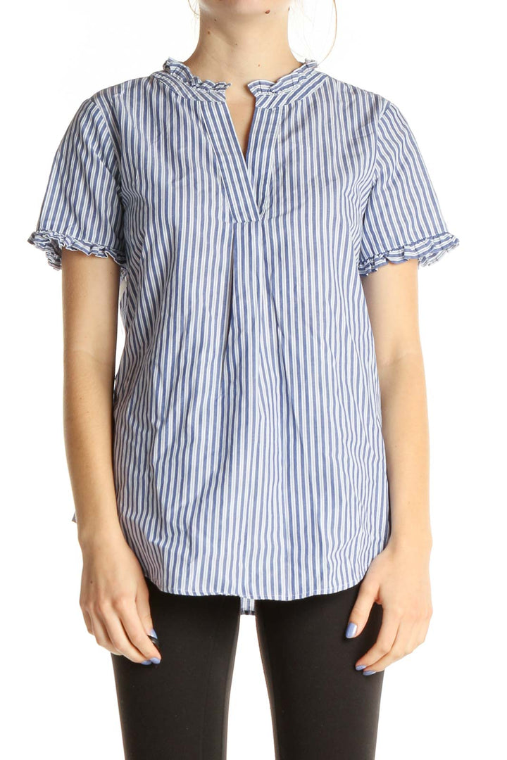 Blue Striped Brunch Shirt