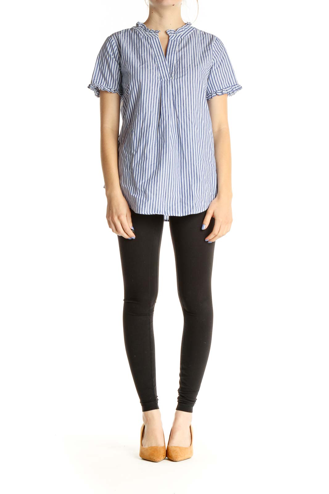 Blue Striped Brunch Shirt