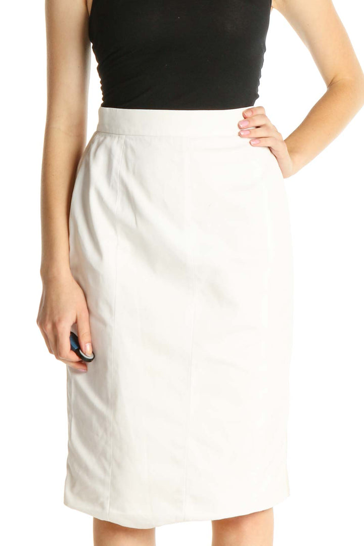 White Brunch Pencil Skirt