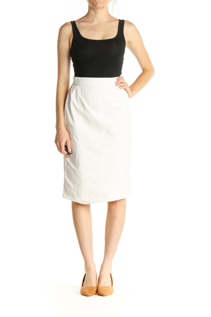 White Brunch Pencil Skirt