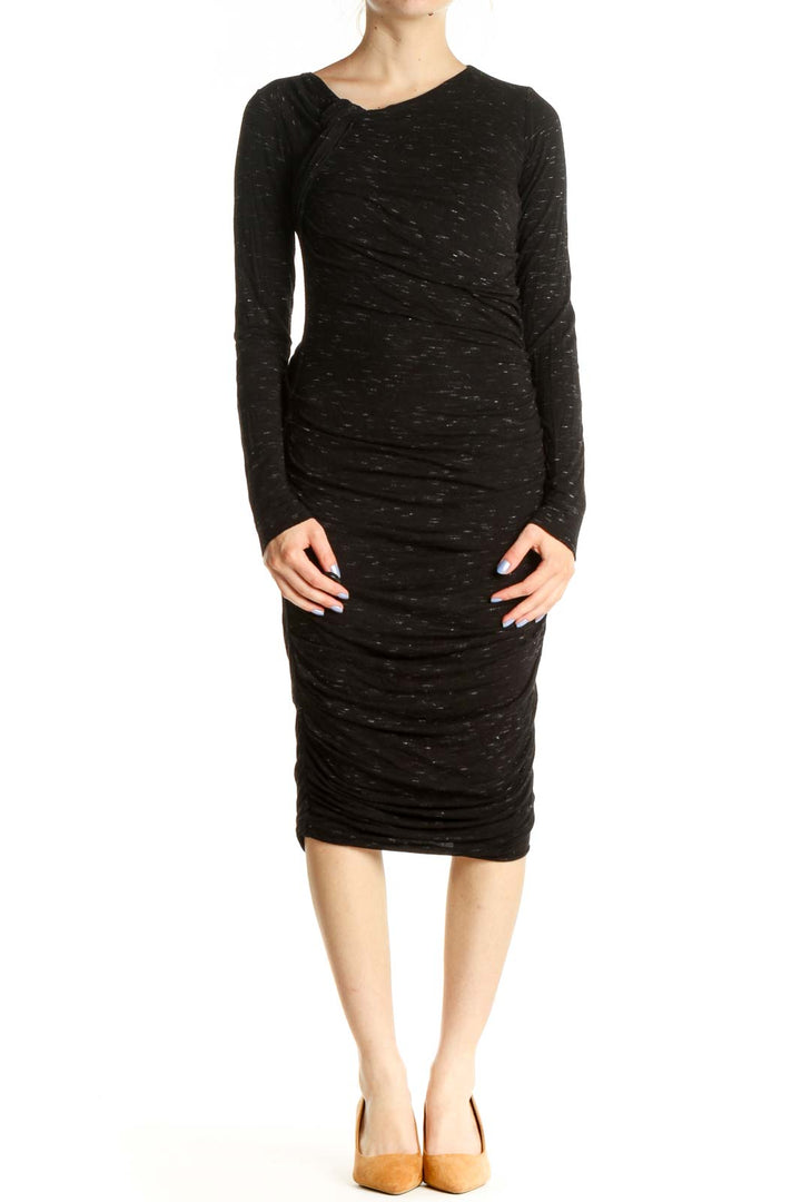 Gray Classic Sheath Dress