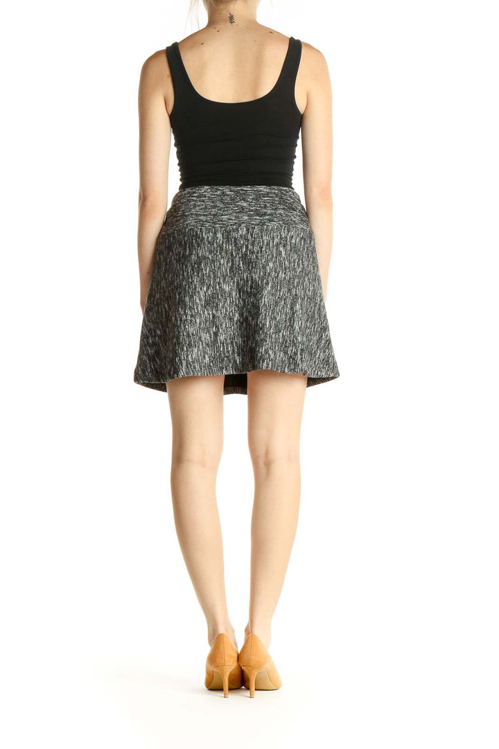 Gray Chic A-Line Skirt