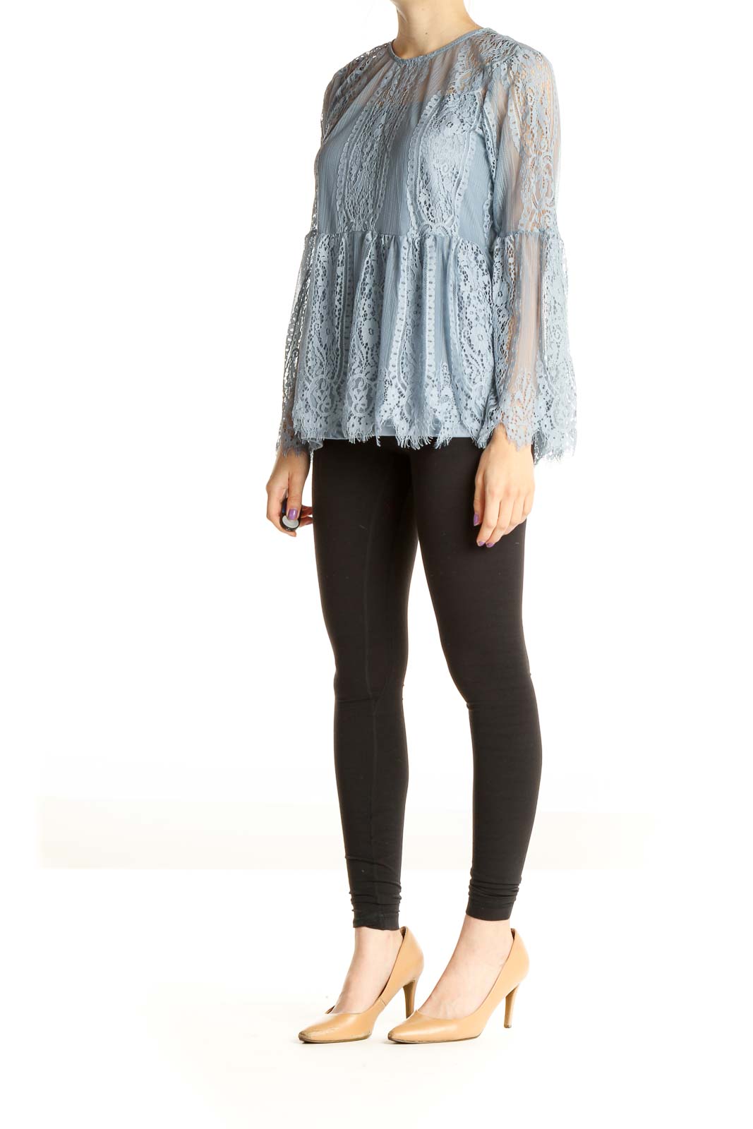 Blue Lace Blouse