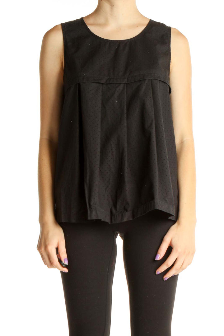 Black Solid All Day Wear Blouse