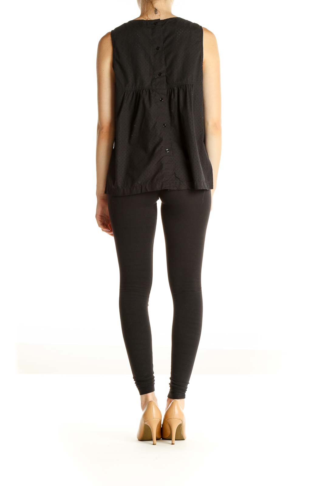 Black Solid All Day Wear Blouse