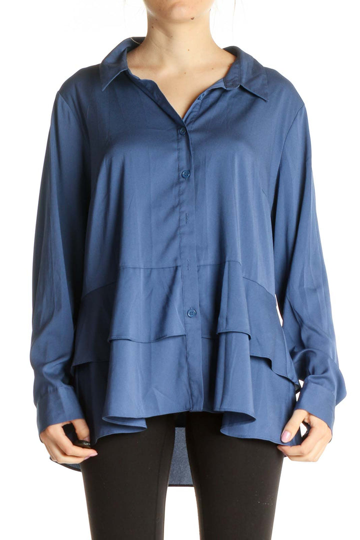 Blue Solid All Day Wear Shirt